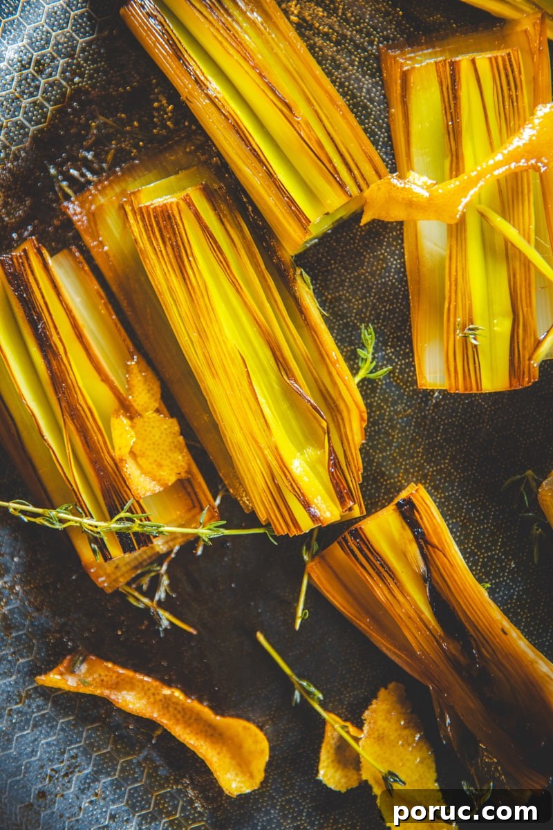 Braised Leeks - Georgie Eats