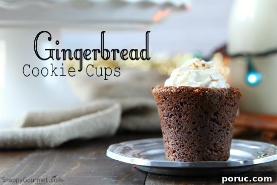 Gingerbread Cookie Cups Recipe | SnappyGourmet.com
