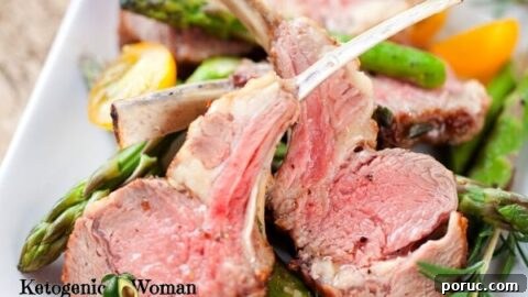 Plated rack of lamb