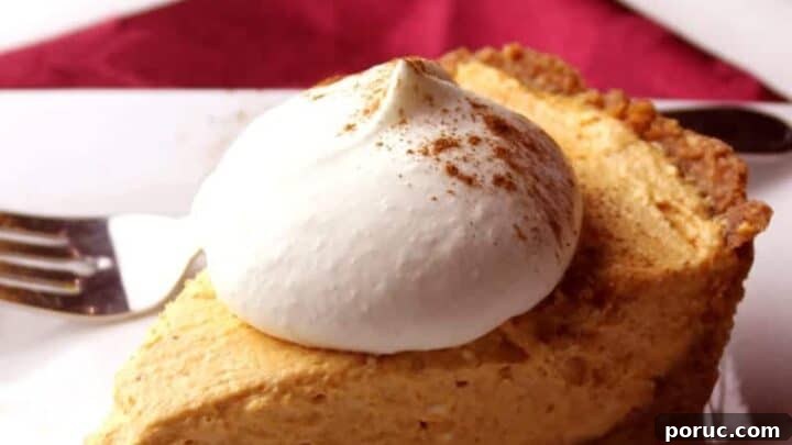 No Bake Pumpkin Cheesecake with whipped cream