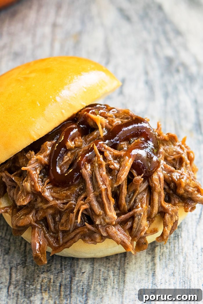 Shredded Beef Sandwiches