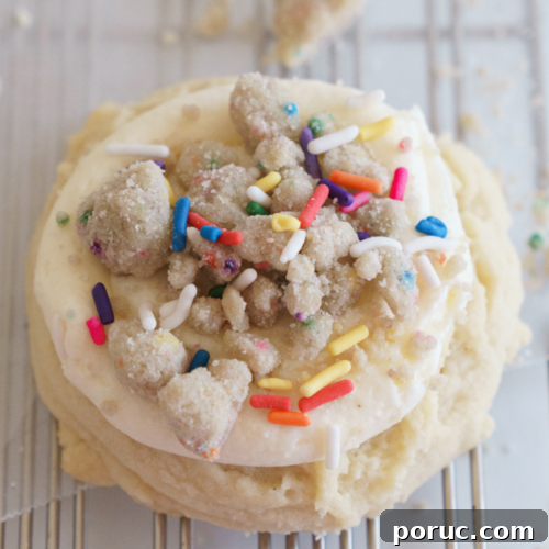 birthday cake crumble cookies