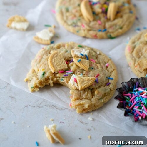 golden oreo birthday cookies