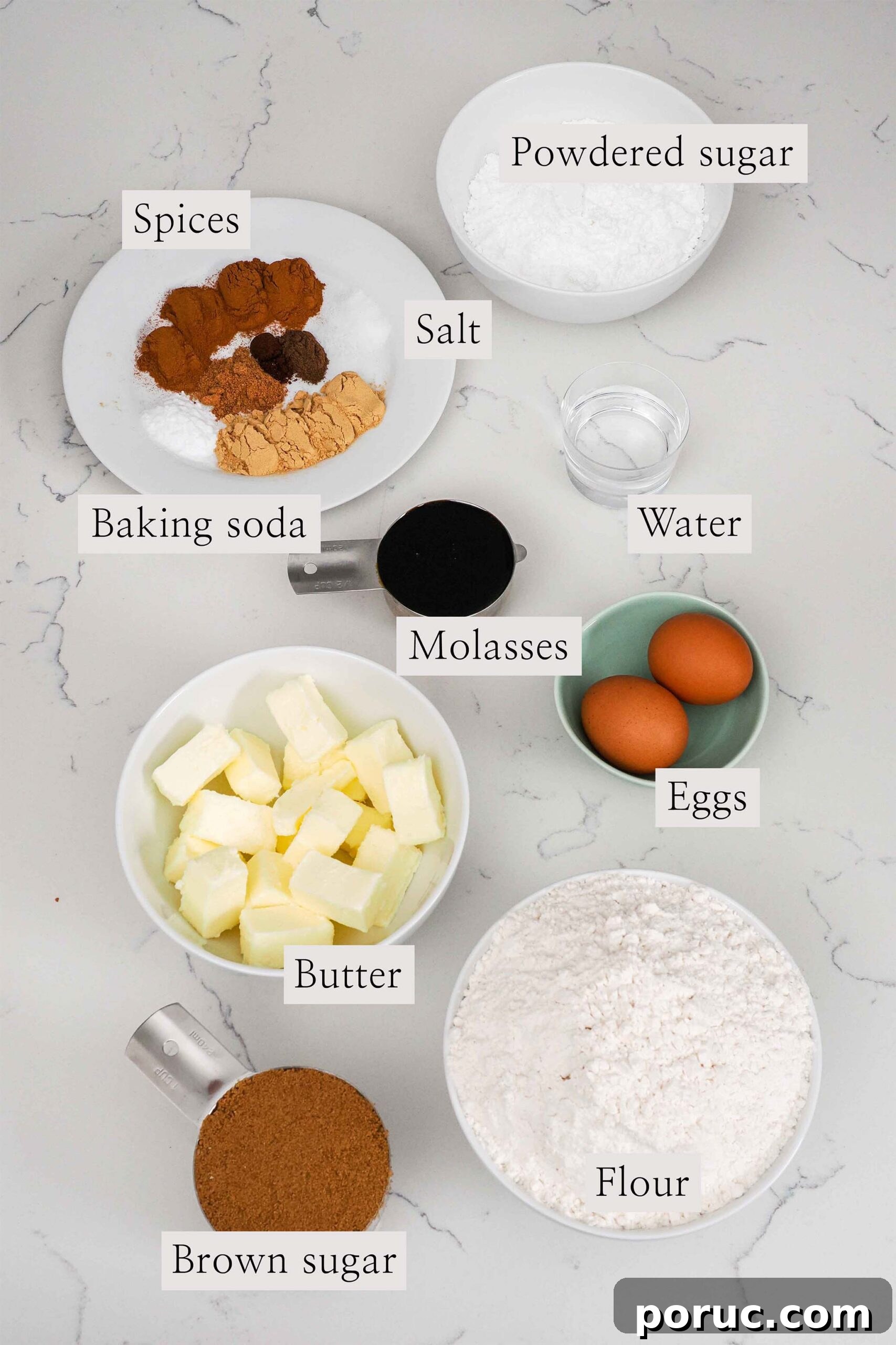 Classic Gingerbread Cookies Recipe for Crisp, Spiced Treats 3 Ingredients needed to make no-chill gingerbread cookies.