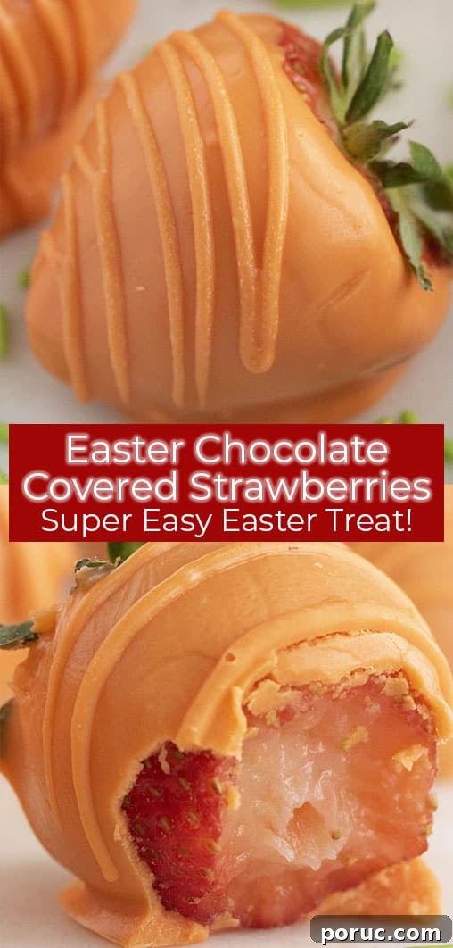 Carrot Easter Strawberries with collage