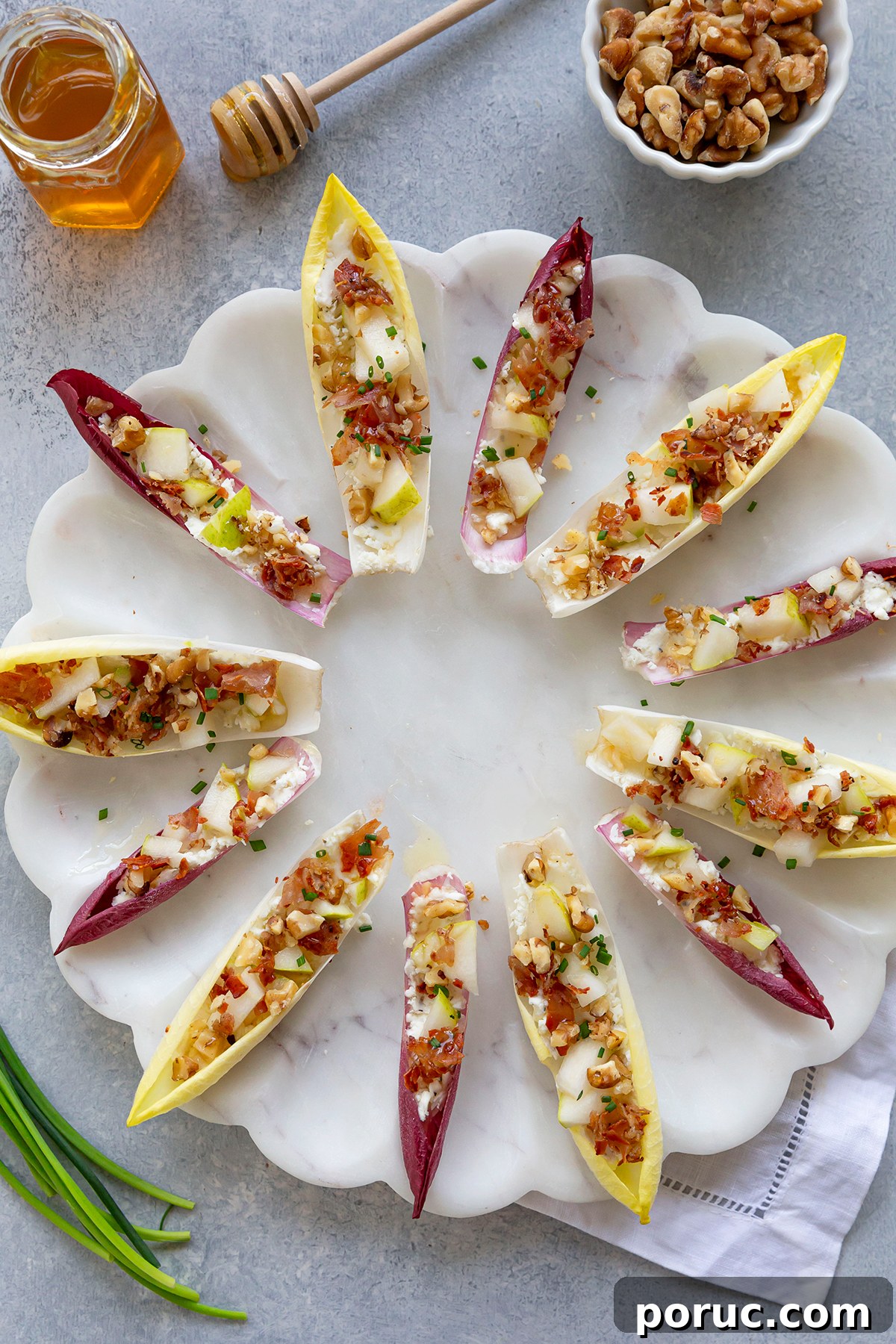 stuffed endive appetizer