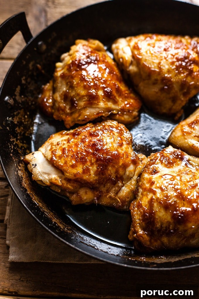 Asian-Style Baked Honey Chicken Recipe 3 Honey garlic baked chicken with rice.