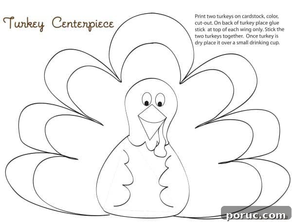 Printable Thanksgiving Centerpiece