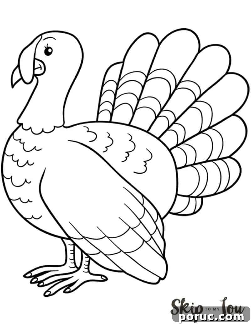 turkey coloring page