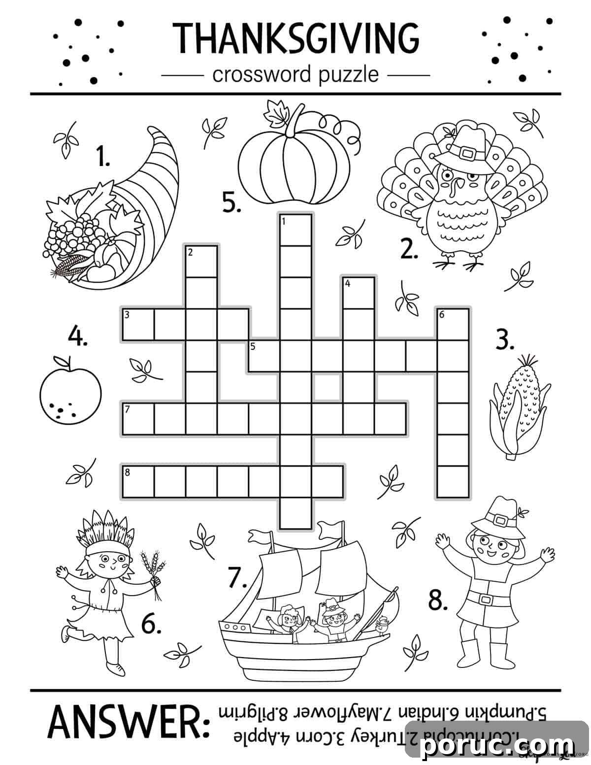 Thanksgiving Worksheets